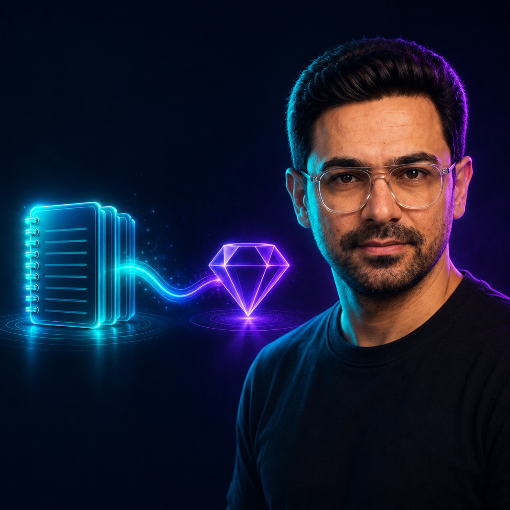 ساخت جم اختصاصی با NotebookLM: راهنمای کامل اتوماسیون تولید محتوا با Gemini Gems