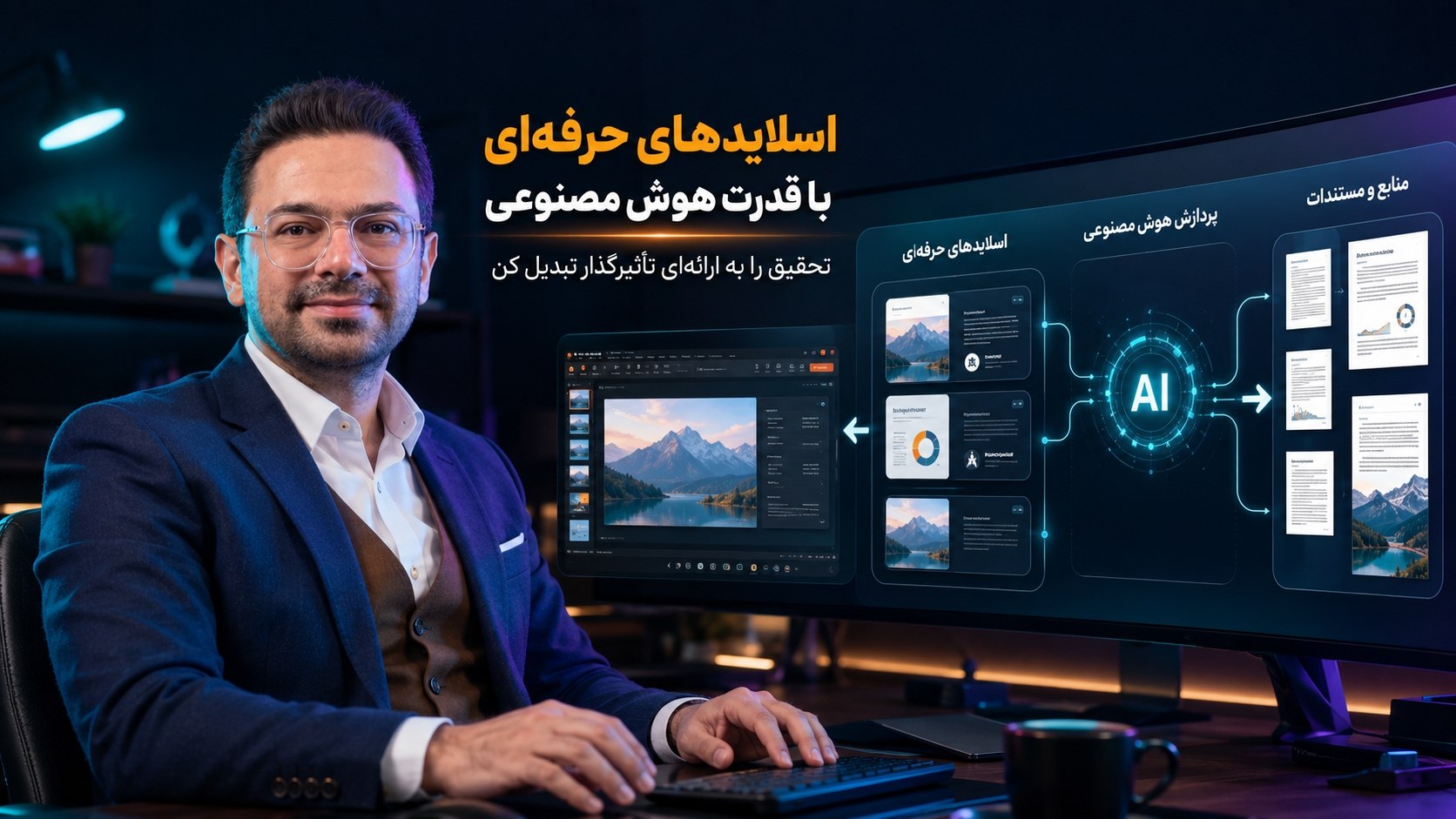 ساخت پاورپوینت با هوش مصنوعی؛ آموزش کامل ساخت و ویرایش اسلاید با NotebookLM