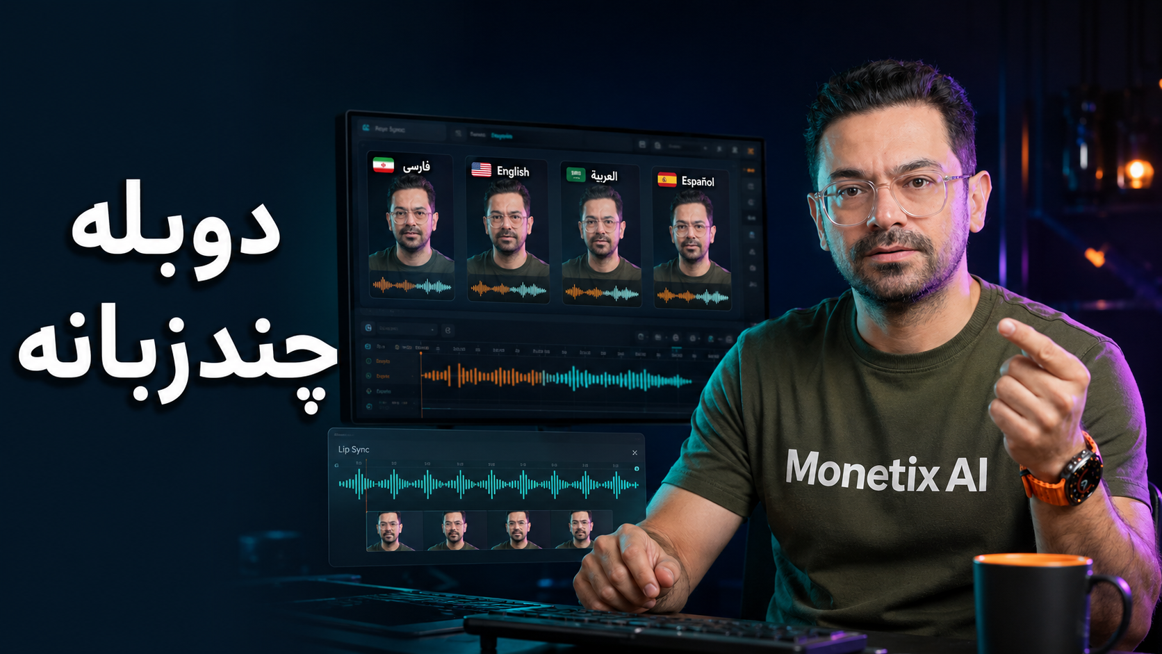 دوبله و ترجمه ویدیو با هوش مصنوعی HeyGen و Lip Sync