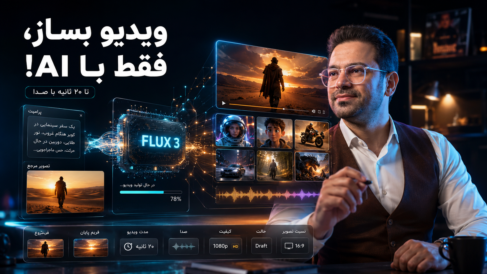 FLUX 3 چیست؟ آموزش ساخت ویدیو با هوش مصنوعی