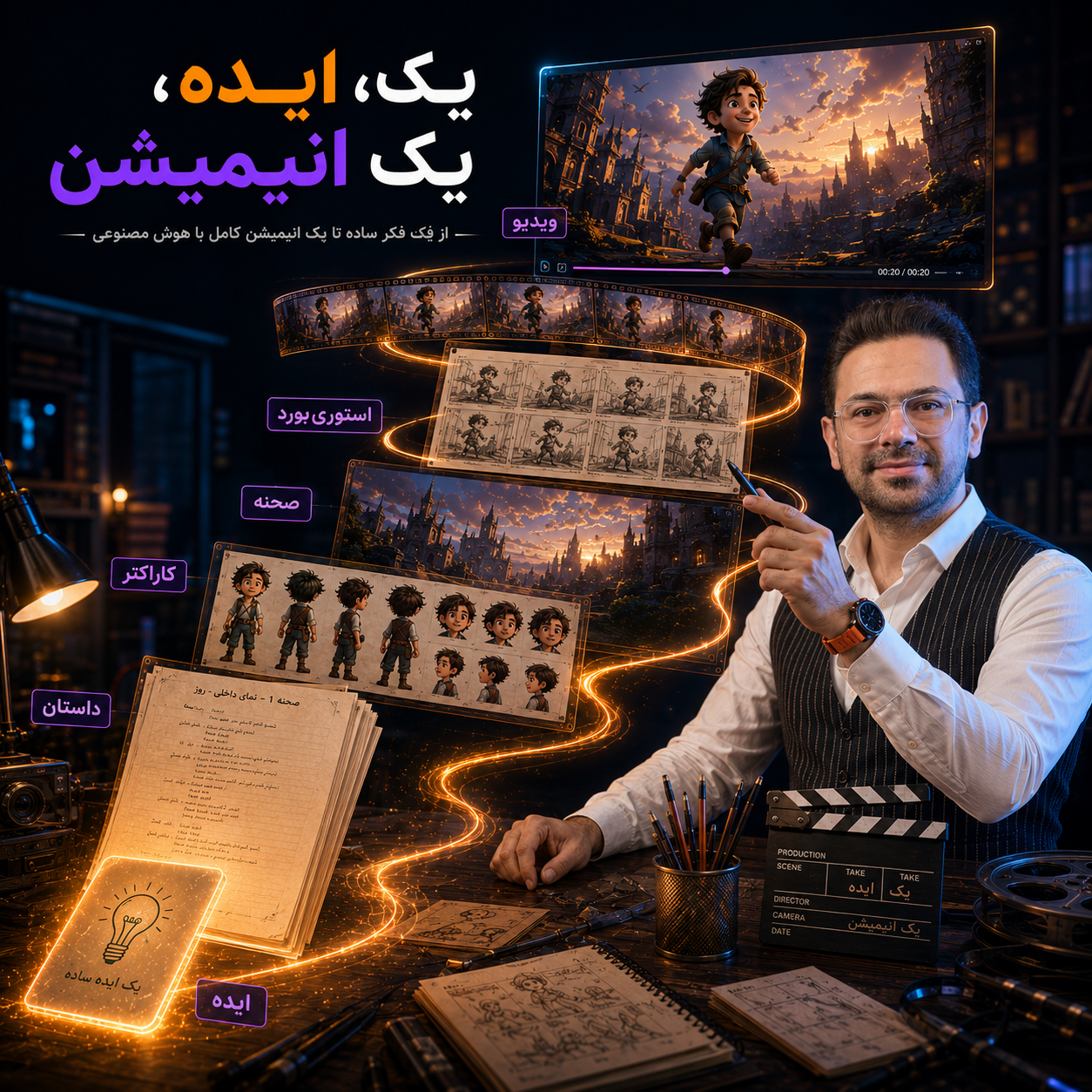 ساخت انیمیشن با هوش مصنوعی رایگان؛ از ایده تا ویدیوی کامل با Google Flow ساخت انیمیشن با هوش مصنوعی رایگان؛ از ایده تا ویدیوی کامل با Google Flow
