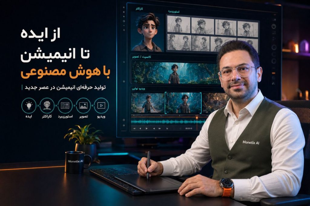 ساخت انیمیشن با هوش مصنوعی؛ از ایده تا درآمد