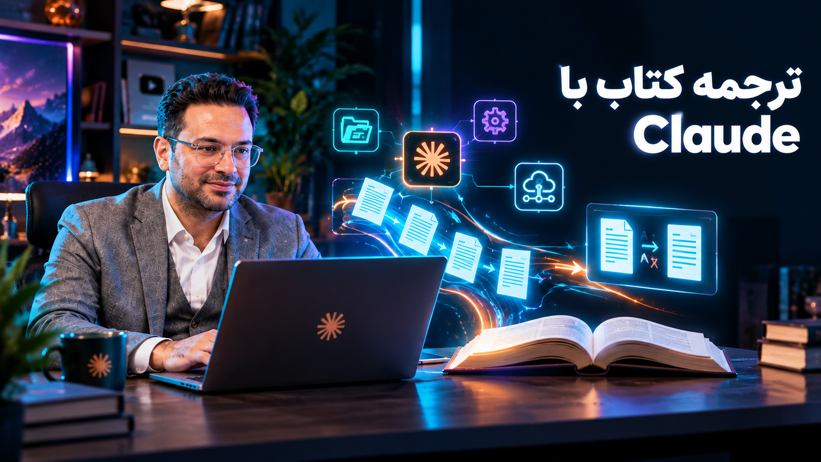 ترجمه کتاب با هوش مصنوعی Claude؛ آموزش پروژه‌ای