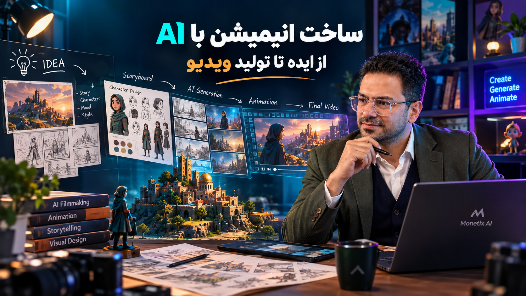 ساخت انیمیشن با هوش مصنوعی؛ از ایده و سناریو تا انیمیشن سینمایی سبک لگویی ساخت انیمیشن با هوش مصنوعی؛ از ایده و سناریو تا انیمیشن سینمایی سبک لگویی