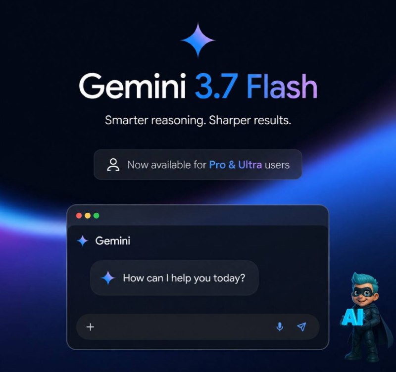 گوگل مدل هوش مصنوعی Gemini ۳.۷ Flash را برای کاربران حرفه‌ای فعال کرد