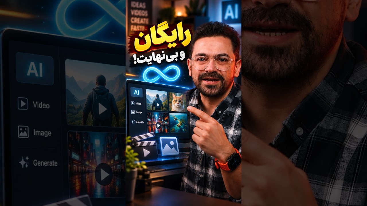 دیگه برای ساخت ویدیو پول نده! 🤯 این ابزار رایگانه #تولید_محتوا #هوش_مصنوعی #ترفند